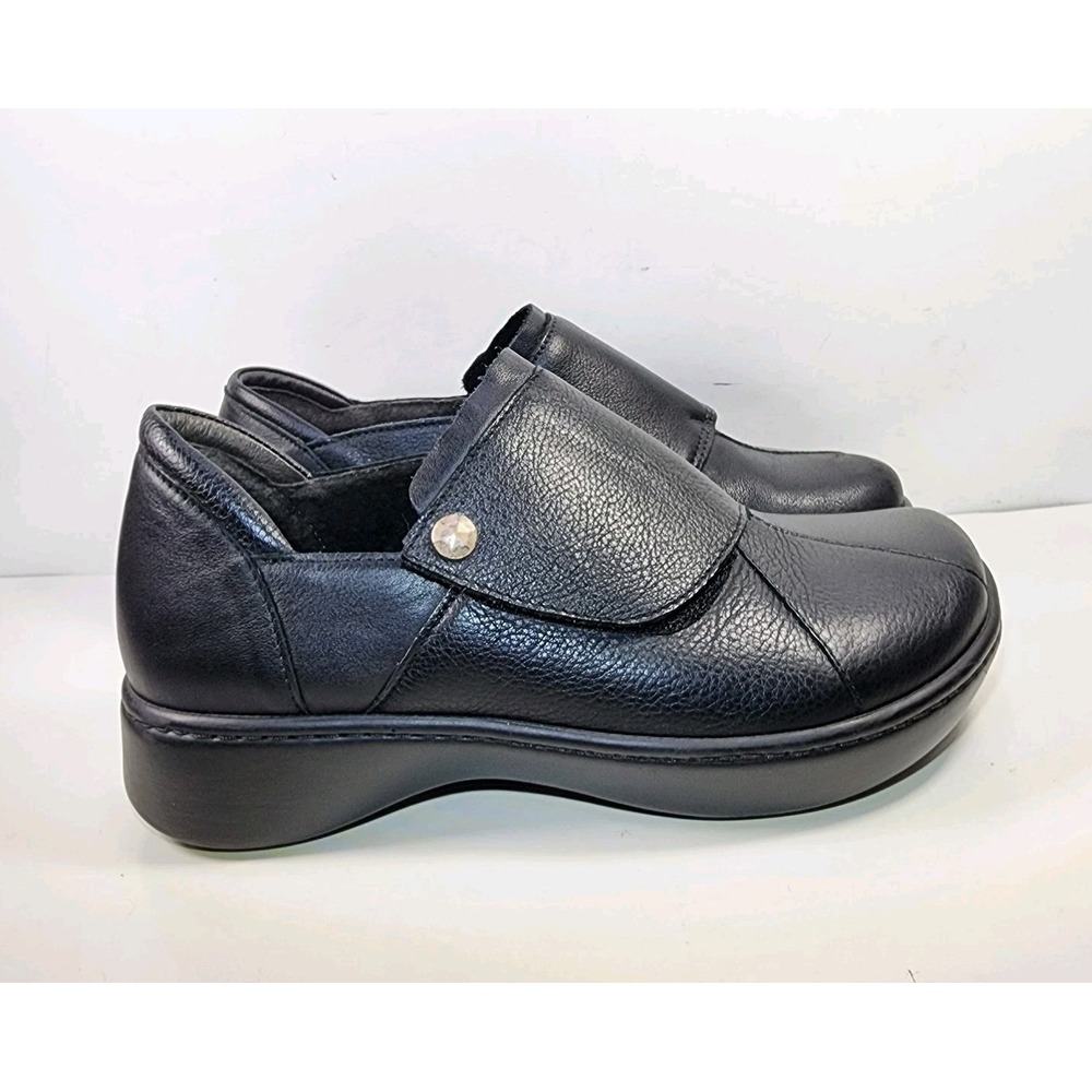 Naot Lagoon Loafers Comfort Shoes Womens EUR37 US6‎ Black Leather Orthotic EUC